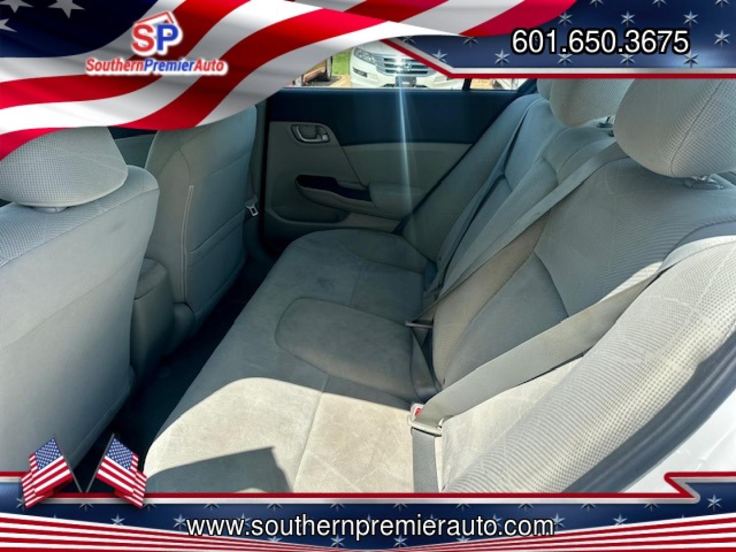 2012 WHITE HONDA CIVIC LX LX (2HGFB2F51CH) with an 1.8L L4 SOHC 16V engine, 5-Speed Automatic transmission, located at 922 W. Beacon St., Philadelphia, MS, 39350, (601) 650-3675, 32.770447, -89.127151 - Title: 2012 Honda Civic LX Sedan Year: 2012 Make: Honda Model: Civic Engine: 1.8L L4 SOHC 16V Body: SEDAN 4-DR Transmission: 5-Speed Automatic Drive Type: FWD Mpg City: 28 Mpg: 39 Trim: LX Sedan - Photo#13